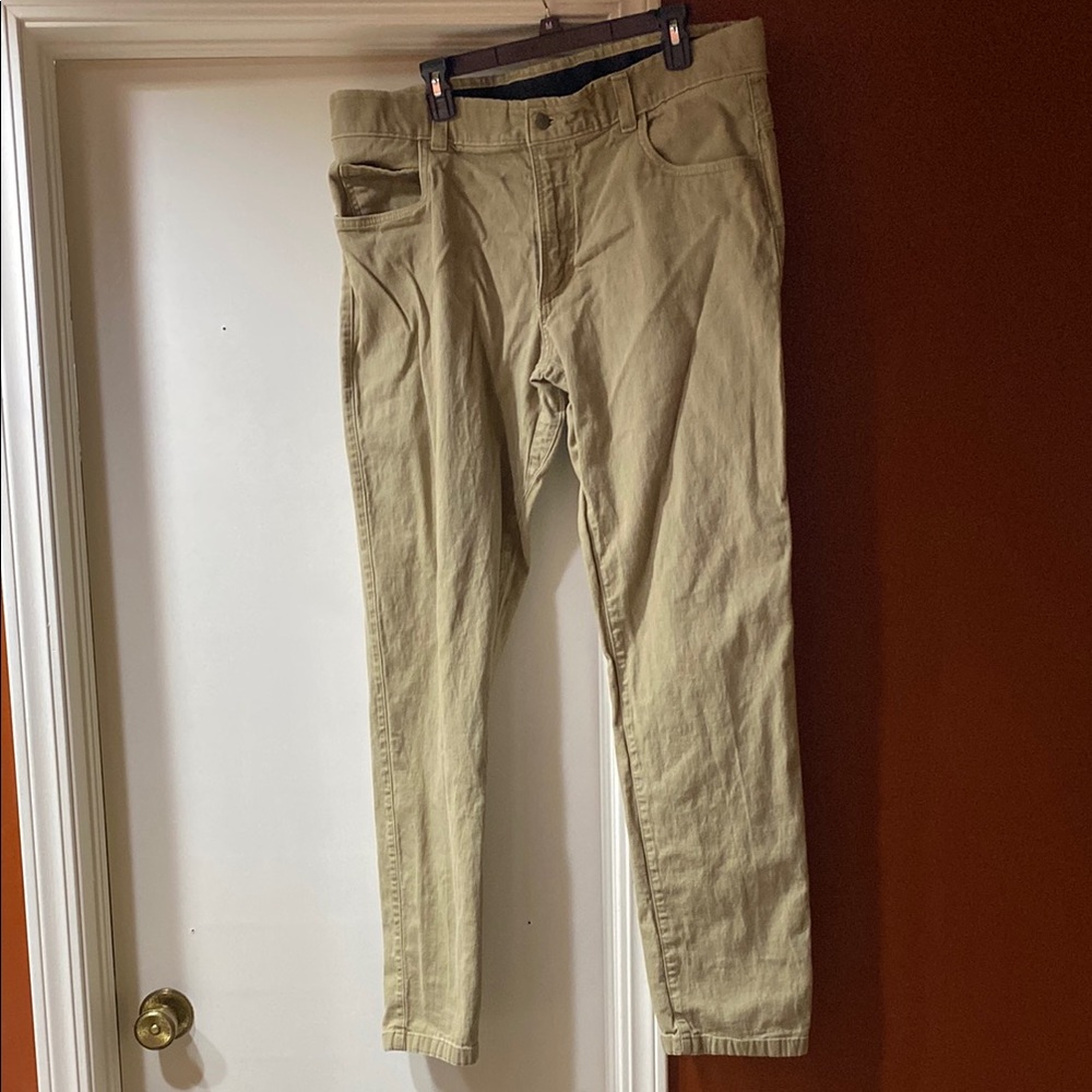 Men's Tan ORIGIN denim. Made in USA